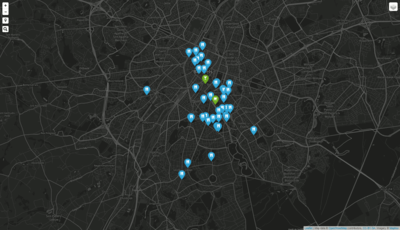 Brussels Restaurants Map made with leaflet mapbox cartodb
